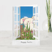 Osterhase Karte (Vorderseite)