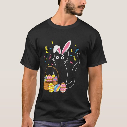 Osterhase Katze T-Shirt (Vorderseite)