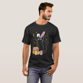 Osterhase Katze T-Shirt (Vorne ganz)