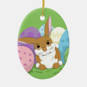Osterhase Keramik Ornament (Vorne)