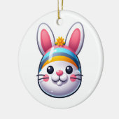 Osterhase Keramik Ornament (Links)