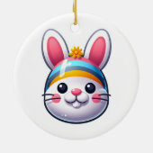 Osterhase Keramik Ornament (Hinten)