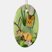 Osterhase Keramik Ornament (Rechts)