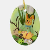 Osterhase Keramik Ornament (Hinten)