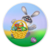 Osterhase Keramikknauf (Vorderseite)