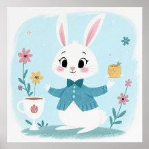 Osterhase Kinder-Cartoon-Kunst Halter