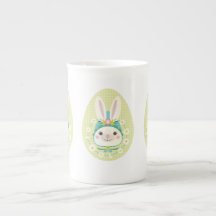 Osterhase, Knochen-China Tasse