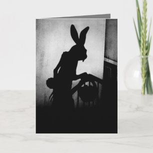 Osterhase kommt feiertagskarte