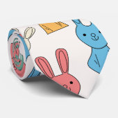 Osterhase Krawatte (Gerollt)