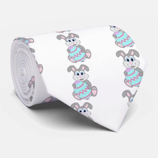 Osterhase Krawatte (Gerollt)