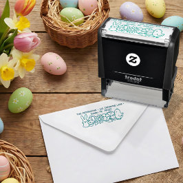 Osterhase Küken Ei Frühjahrsblumen Permastempel