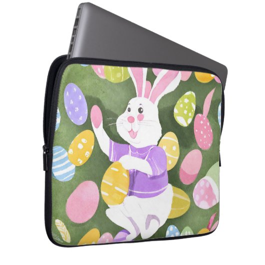 Osterhase Laptopschutzhülle (Vorne Rechts)