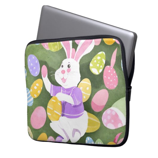 Osterhase Laptopschutzhülle (Vorderseite Links)