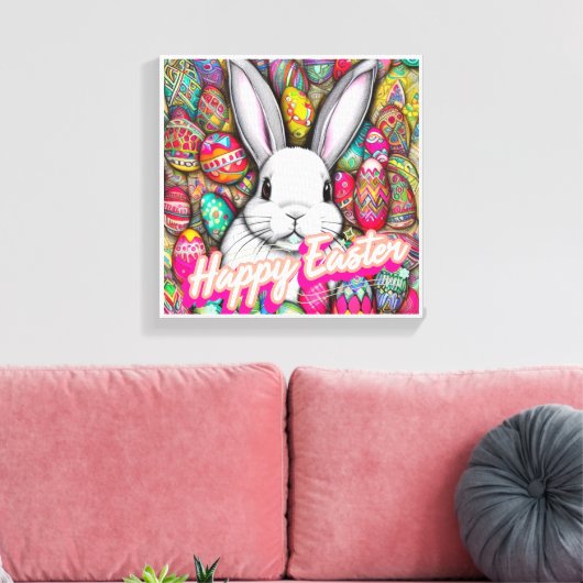 Osterhase Leinwanddruck (Insitu (Wohnzimmer))
