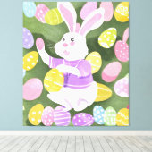 Osterhase Leinwanddruck (Insitu (Holzboden))