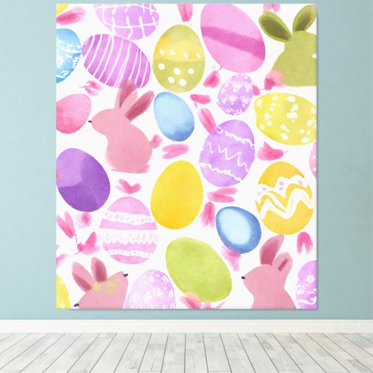 Osterhase Leinwanddruck (Insitu (Holzboden))