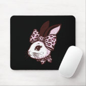 Osterhase Leopard Band Süße Häschen Mädchen Kinder Mousepad (Mit Mouse)