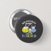 Osterhase Lieblingslehrer Schüler Frohe Ostern Button (Vorne & Hinten)