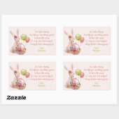 Osterhase Magischer Kack Bonbonaufkleber Rechteckiger Aufkleber (Blatt)