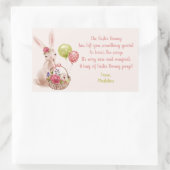 Osterhase Magischer Kack Bonbonaufkleber Rechteckiger Aufkleber (Tasche)