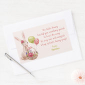 Osterhase Magischer Kack Bonbonaufkleber Rechteckiger Aufkleber (Umschlag)