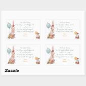 Osterhase Magischer Kack Bonbonaufkleber Rechteckiger Aufkleber (Blatt)