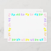 Osterhase - Maßgeschneiderte Grenze Postkarte (Vorne/Hinten)