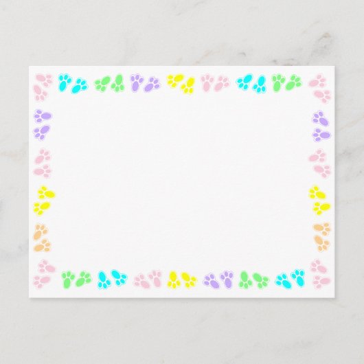 Osterhase - Maßgeschneiderte Grenze Postkarte (Vorderseite)