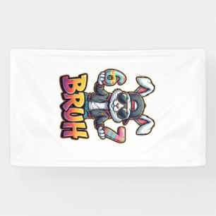 Osterhase Meme Bruh Lustig 6 7 Ostereier Desi Banner
