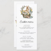 Osterhase Menükarte (Vorne/Hinten)