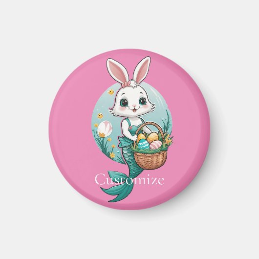 Osterhase Mermaid Thunder_Cove Magnet (Vorne)