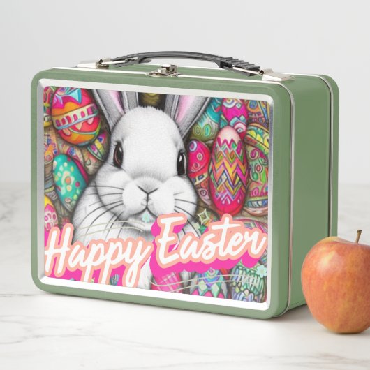 Osterhase Metall Brotdose (Beispiel)