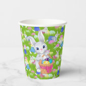 Osterhase mit Basket Egg Party Pappbecher (Vorderseite)