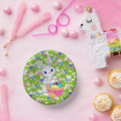 Osterhase mit Basket Egg Party Pappteller (Party)