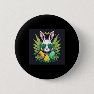Osterhase mit Blättertag Button