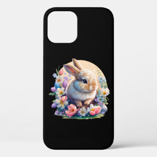 Osterhase mit Blume, Frühling Sonniger Osterntag Case-Mate iPhone Hülle