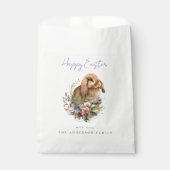 Osterhase mit Blumen Geschenktütchen (Vorderseite)