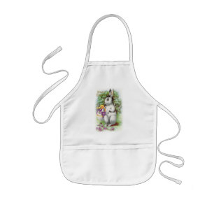 Osterhase mit Blumen Kinderschürze
