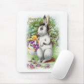 Osterhase mit Blumen Mousepad (Mit Mouse)