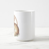 Osterhase mit Blumen und Ostereiern Kaffeetasse (Mittel)