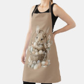 Osterhase mit Blumen und Ostereiern Schürze (InSitu)