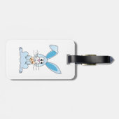 Osterhase mit Bow-Krawatte Gepäckanhänger (Rückseite horizontal)