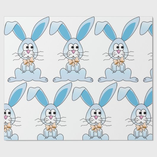 Osterhase mit Bow-Krawatte Geschenkpapier (Flach)