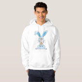 Osterhase mit Bow-Krawatte Hoodie (Vorne ganz)