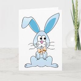 Osterhase mit Bow-Krawatte Karte