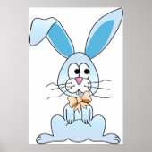Osterhase mit Bow-Krawatte Poster (Vorne)