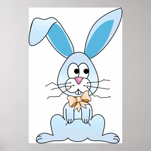 Osterhase mit Bow-Krawatte Poster (Vorne)