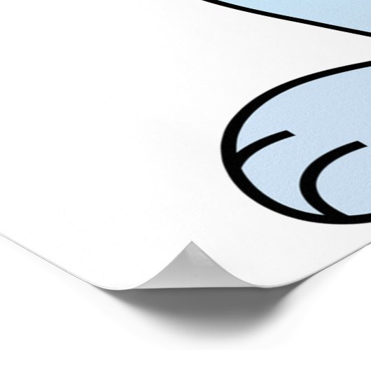 Osterhase mit Bow-Krawatte Poster (Ecke)