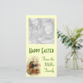 Osterhase mit Brille Feiertagskarte (Stehend Vorderseite)