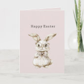 Osterhase mit Brille Karte (Vorderseite)